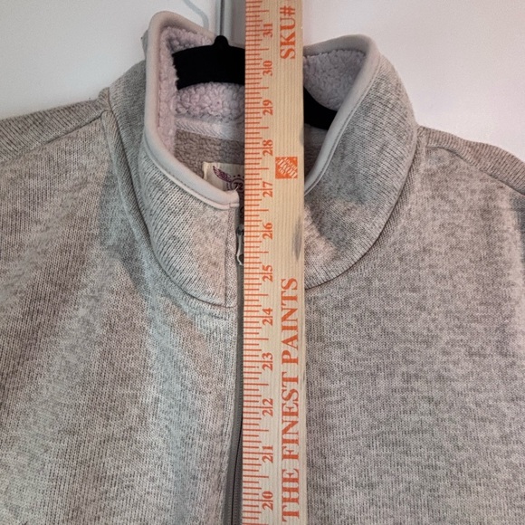 Faded Glory Sherpa Lined Full Zip Jacket Women’s Plus 3X (22W/24W) Oatmeal Beige - Picture 3 of 15